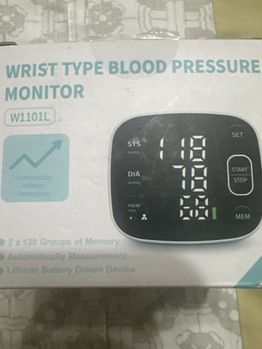 Blood Pressure Monitors for Home Use Rechargeable Wrist Digital BP Machine